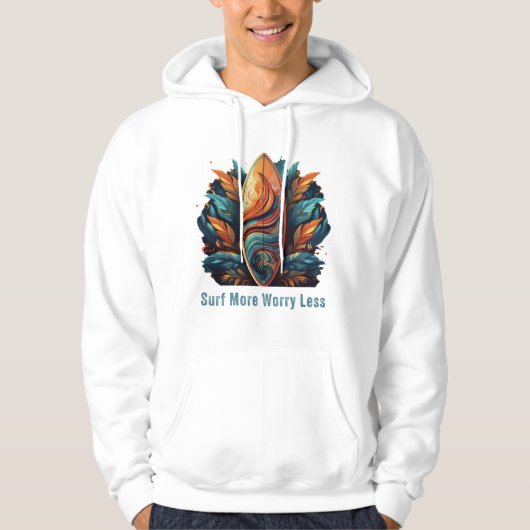 Surf nog zorgwekkender hoodie (Voorkant)