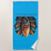 Surf nog zorgwekkender strandlaken (Voorkant)