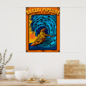 SURF NORTH SHORE HAWAII OAHU POSTER (Keuken)