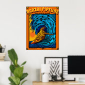 SURF NORTH SHORE HAWAII OAHU POSTER (Thuiskantoor)