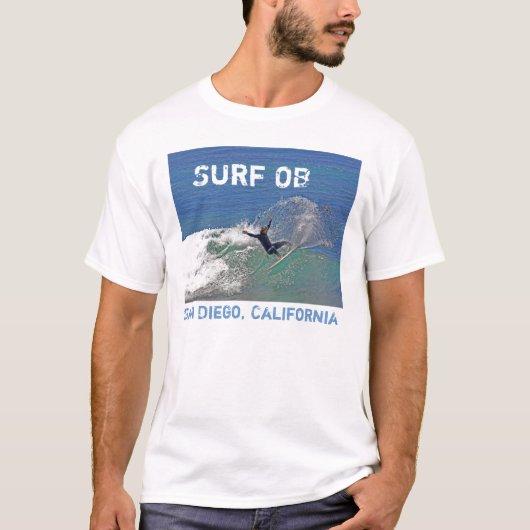 Surf OB - San Diego, Californië T-shirt (Voorkant)