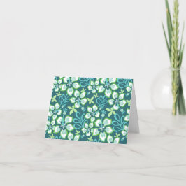 SURF oerwoud (BLAUWGROEN COMBO) Bedankkaart