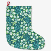 SURF oerwoud (BLAUWGROEN COMBO) Grote Kerstsok (Voorkant)