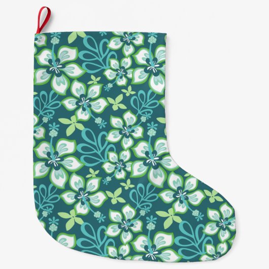 SURF oerwoud (BLAUWGROEN COMBO) Grote Kerstsok (Voorkant)