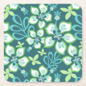 SURF oerwoud (BLAUWGROEN COMBO) Kartonnen Onderzetters (Voorkant)