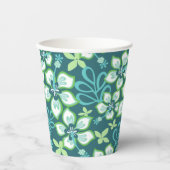 SURF oerwoud (BLAUWGROEN COMBO) Papieren Bekers (Voorkant)