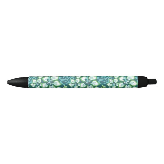 SURF oerwoud (BLAUWGROEN COMBO) Zwarte Inkt Pen (Voorkant)