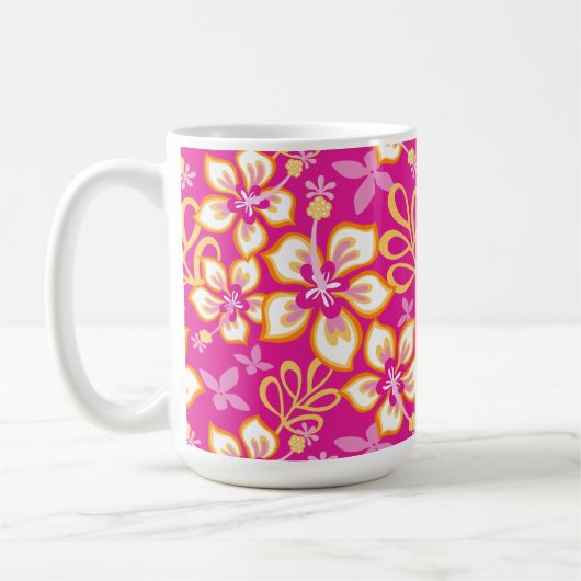 SURF oerwoud (HOT PINK COMBO) Koffiemok (Links)