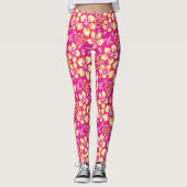 SURF oerwoud (HOT PINK COMBO) Leggings (Voorkant)