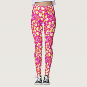 SURF oerwoud (HOT PINK COMBO) Leggings