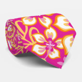SURF oerwoud (HOT PINK COMBO) Stropdas (Opgerold)