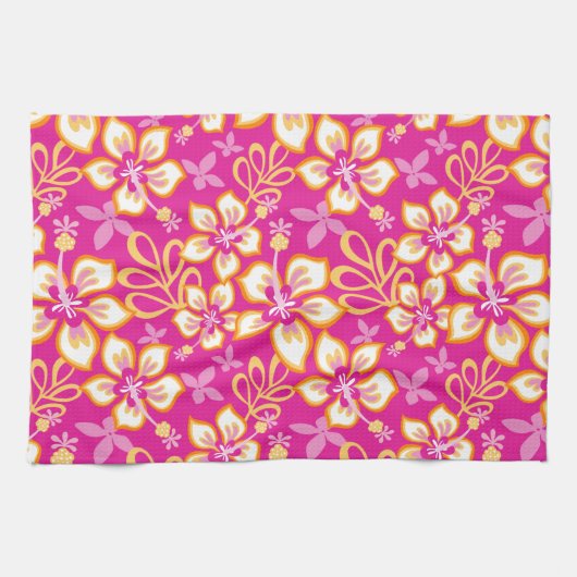 SURF oerwoud (HOT PINK COMBO) Theedoek (Horizontaal)