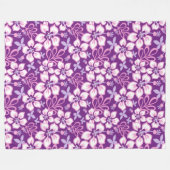 SURF oerwoud (PAARSE COMBO) Fleece Deken (Voorkant (Horizontaal))