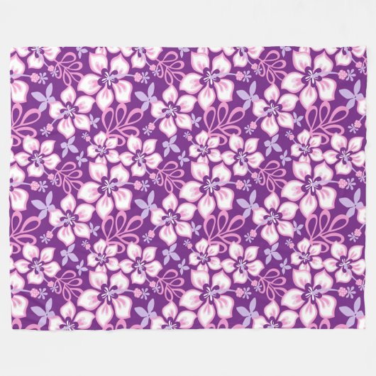 SURF oerwoud (PAARSE COMBO) Fleece Deken (Voorkant (Horizontaal))