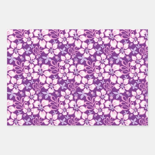 SURF oerwoud (PAARSE COMBO) Inpakpapier Vel (Voorkant 3)