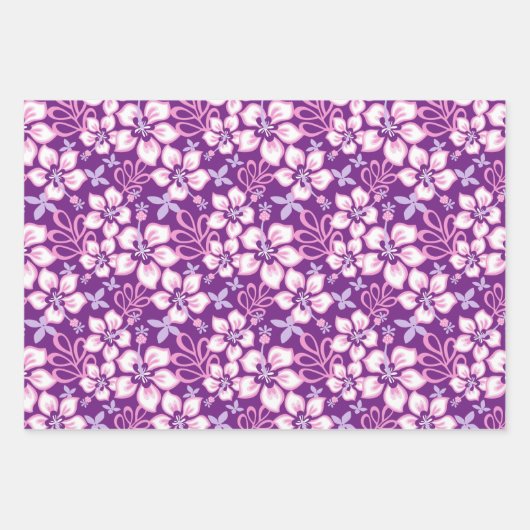 SURF oerwoud (PAARSE COMBO) Inpakpapier Vel (Voorkant 2)