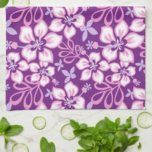 SURF oerwoud (PAARSE COMBO) Theedoek (Gevouwen)