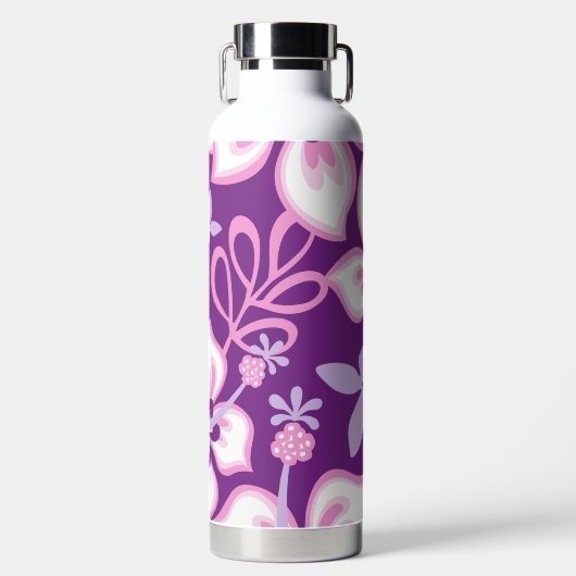 SURF oerwoud (PAARSE COMBO) Waterfles (Voorkant)