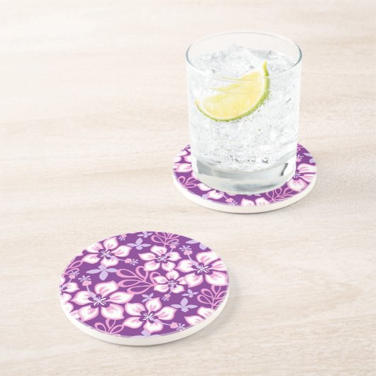 SURF oerwoud (PAARSE COMBO) Zandsteen Onderzetter (Zijkant)