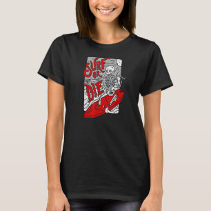 Surf of Die Gothic Satanic Gothic Tarot occult Wit T-shirt