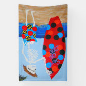 Surf of sterf poster spandoek (Verticaal)