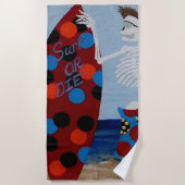 Surf- of strandhanddoek strandlaken (Voorkant)