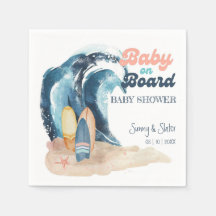 Surf omhoog | Baby Aan boord van het Baby shower v