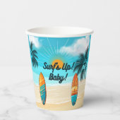 Surf omhoog Baby - Baby shower Papieren Bekers (Voorkant)