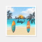 Surf omhoog Baby - Baby shower Servet (Voorkant)
