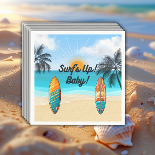 Surf omhoog Baby - Baby shower Servet