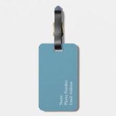 Surf omhoog! bagagelabel (Achterkant verticaal)