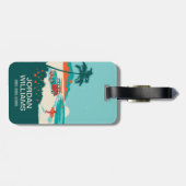 Surf omhoog bagagelabel (Achterkant horizontaal)