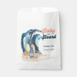 Surf omhoog   Beach Baby on board Baby shower Bedankzakje