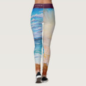 "Surf omhoog" Beachy Leggings (Achterkant)