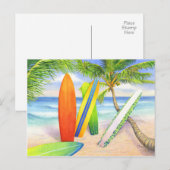 Surf omhoog! briefkaart (Voorkant / Achterkant)