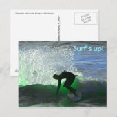 Surf omhoog! briefkaart (Voorkant / Achterkant)