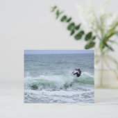 Surf omhoog! briefkaart (Staand voorkant)