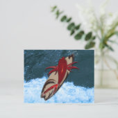 Surf omhoog briefkaart (Staand voorkant)