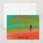 "Surf omhoog!" Briefkaart (Voorkant / Achterkant)