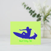 Surf omhoog! briefkaart (Staand voorkant)