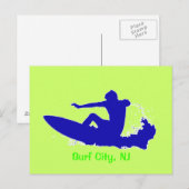 Surf omhoog! briefkaart (Voorkant / Achterkant)