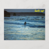 Surf omhoog briefkaart (Voorkant)