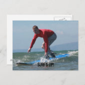 Surf omhoog briefkaart (Voorkant / Achterkant)