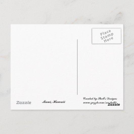 Surf omhoog briefkaart (Achterkant)