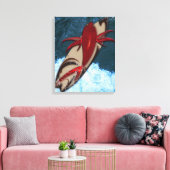 Surf omhoog canvas afdruk (Insitu (Woonkamer))