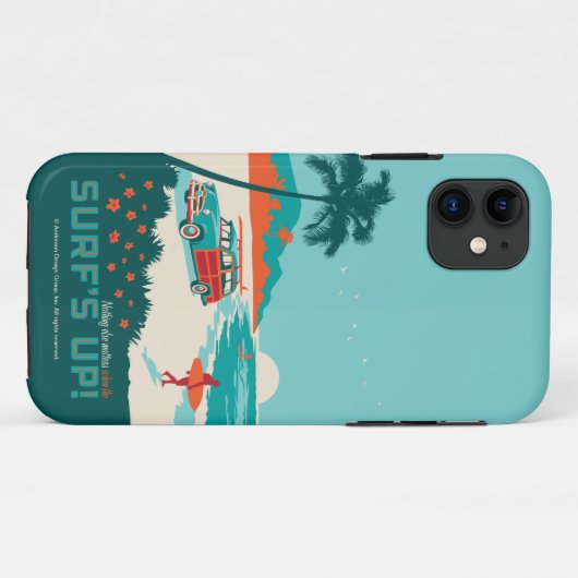 Surf omhoog Case-Mate iPhone case (Achterkant (horizontaal))