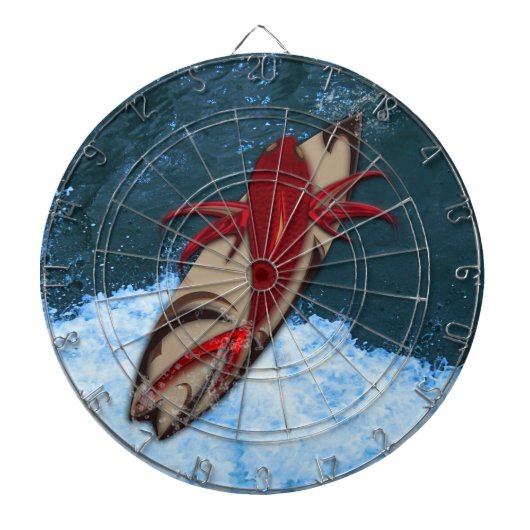 Surf omhoog dartbord (Voorkant)