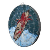 Surf omhoog dartbord (Voorkant Rechts)