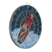 Surf omhoog dartbord (Voorkant Links)