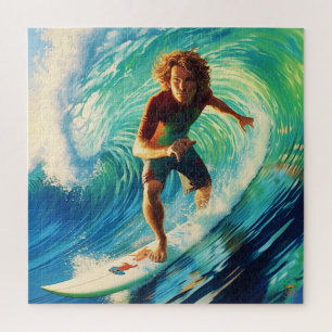 Surf omhoog: de golf berijden legpuzzel
